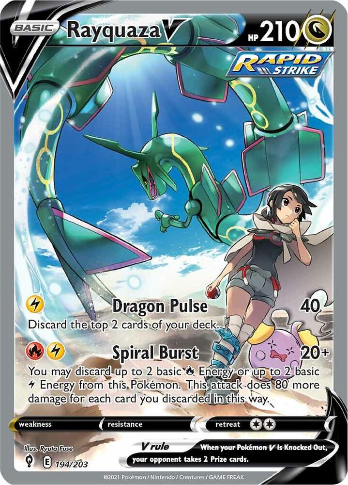 Rayquaza V 194/203 (SWSH07: Evolving Skies)  - Holofoil | Good Games Cannington