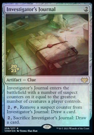 Investigator's Journal [Innistrad: Crimson Vow Prerelease Promos] | Good Games Cannington