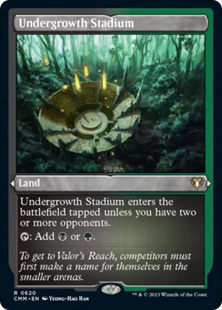 Undergrowth Stadium (Foil Etched) [Commander Masters] | Good Games Cannington