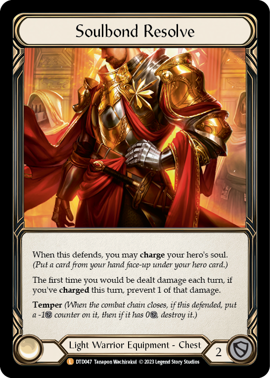 Soulbond Resolve [DTD047] (Dusk Till Dawn)  Cold Foil | Good Games Cannington