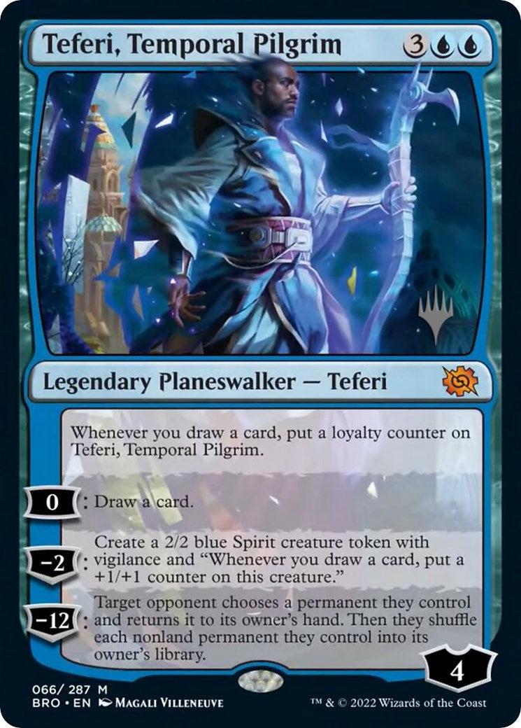 Teferi, Temporal Pilgrim (Promo Pack) [The Brothers' War Promos] | Good Games Cannington
