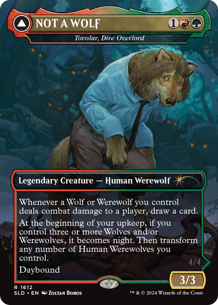 NOT A WOLF - Tovolar, Dire Overlord [Secret Lair Drop Series] | Good Games Cannington