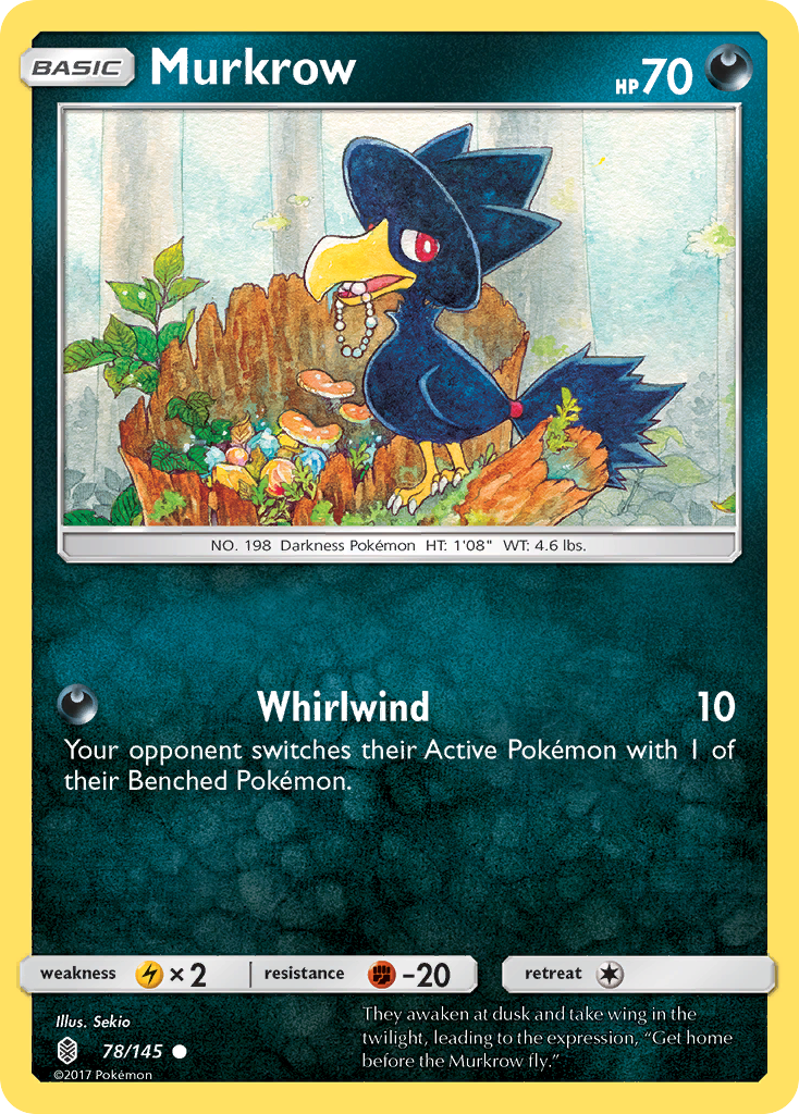 Murkrow (78/145) [Sun & Moon: Guardians Rising] | Good Games Cannington