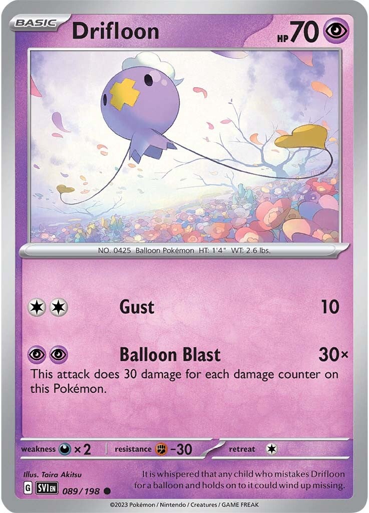 Drifloon (089/198) [Scarlet & Violet: Base Set] | Good Games Cannington