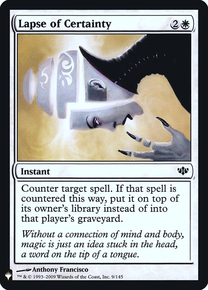 Lapse of Certainty [Mystery Booster] | Good Games Cannington