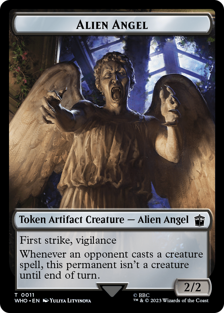 Alien Angel // Food (0025) Double-Sided Token [Doctor Who Tokens] | Good Games Cannington