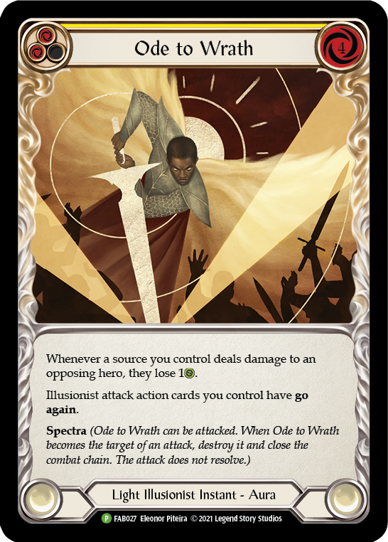 Ode to Wrath [FAB027] (Promo)  Cold Foil | Good Games Cannington