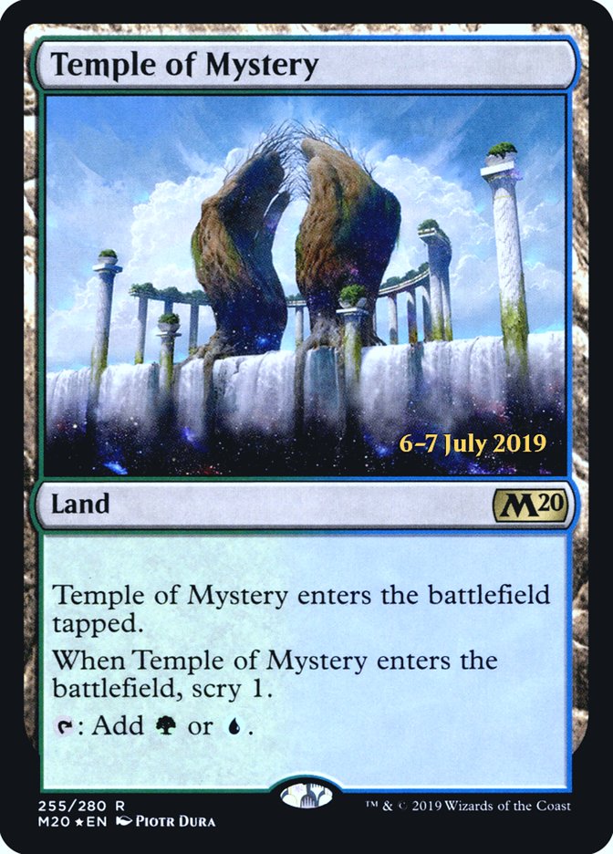 Temple of Mystery [Core Set 2020 Prerelease Promos] | Good Games Cannington