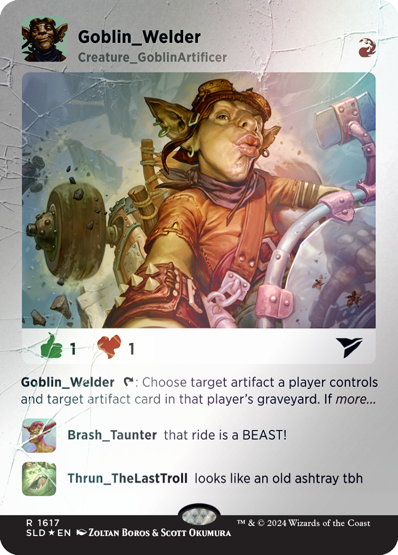 Goblin Welder (Rainbow Foil) [Secret Lair Drop Series] | Good Games Cannington