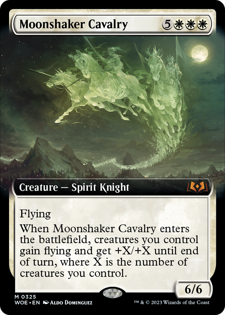Moonshaker Cavalry (Extended Art) [Wilds of Eldraine] | Good Games Cannington