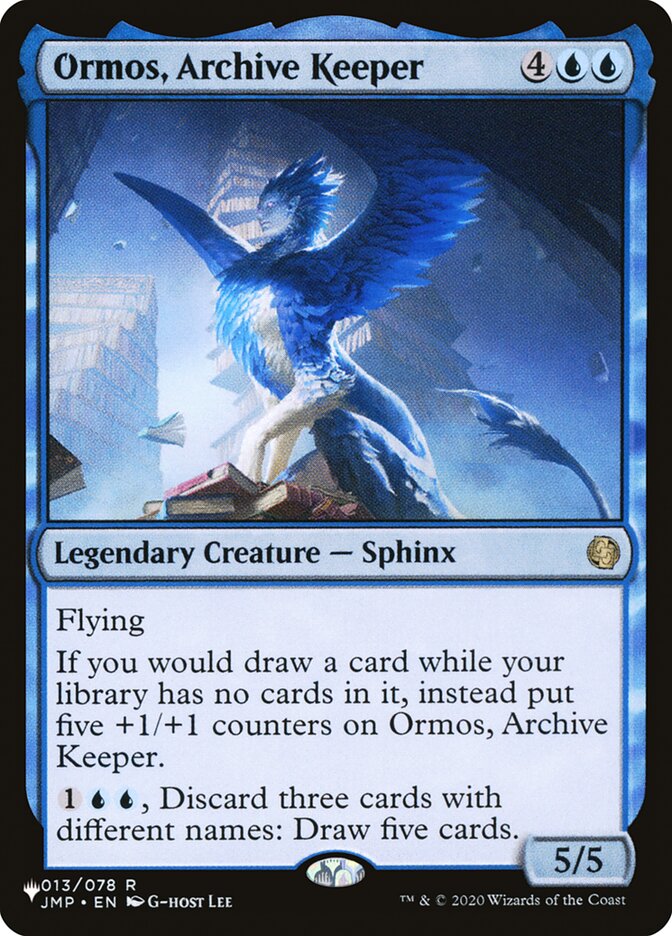 Ormos, Archive Keeper [The List] | Good Games Cannington