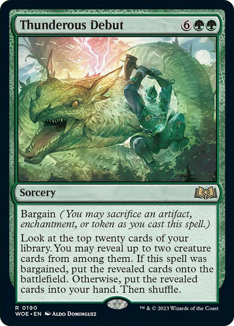 Thunderous Debut [Wilds of Eldraine] | Good Games Cannington