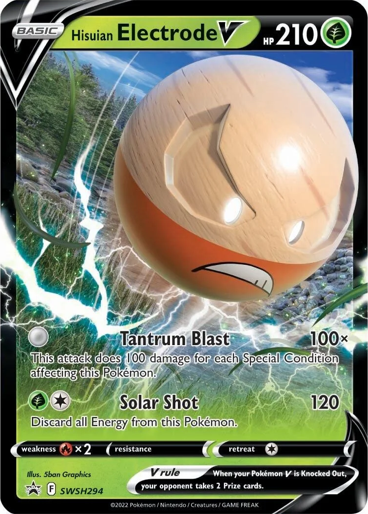 Hisuian Electrode V (SWSH294) [Sword & Shield: Black Star Promos] | Good Games Cannington