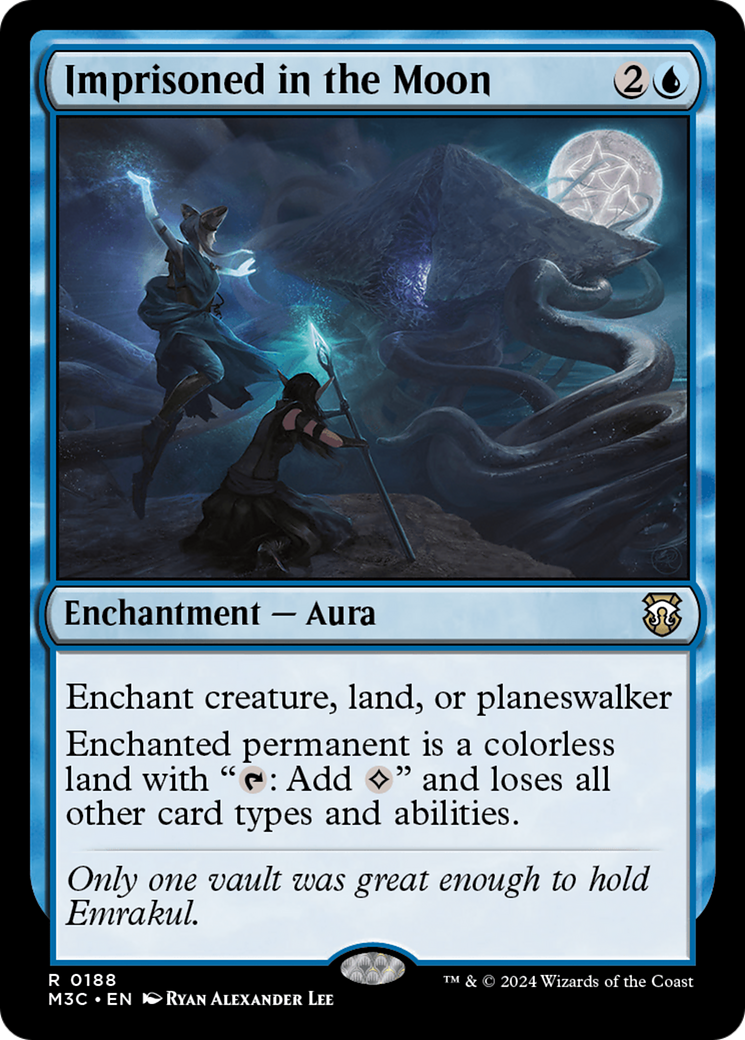 Imprisoned in the Moon (Ripple Foil) [Modern Horizons 3 Commander] | Good Games Cannington