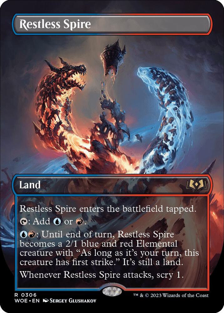 Restless Spire Borderless 306 (Wilds of Eldraine)  - Foil | Good Games Cannington