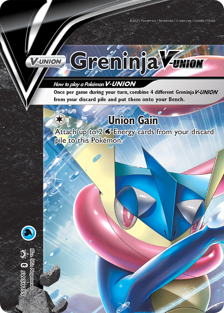 Greninja V-Union (SWSH155) [Sword & Shield: Black Star Promos] | Good Games Cannington