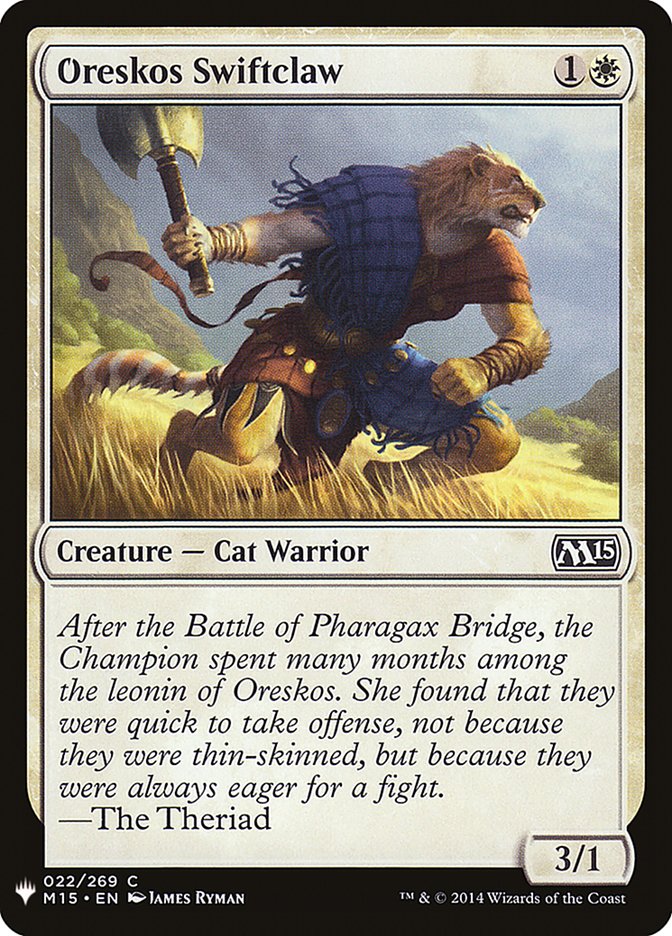 Oreskos Swiftclaw [Mystery Booster] | Good Games Cannington