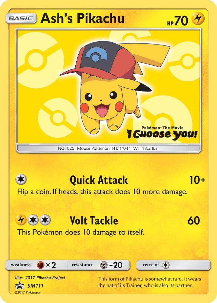 Ash's Pikachu SM111 (SM Promos)  | Good Games Cannington