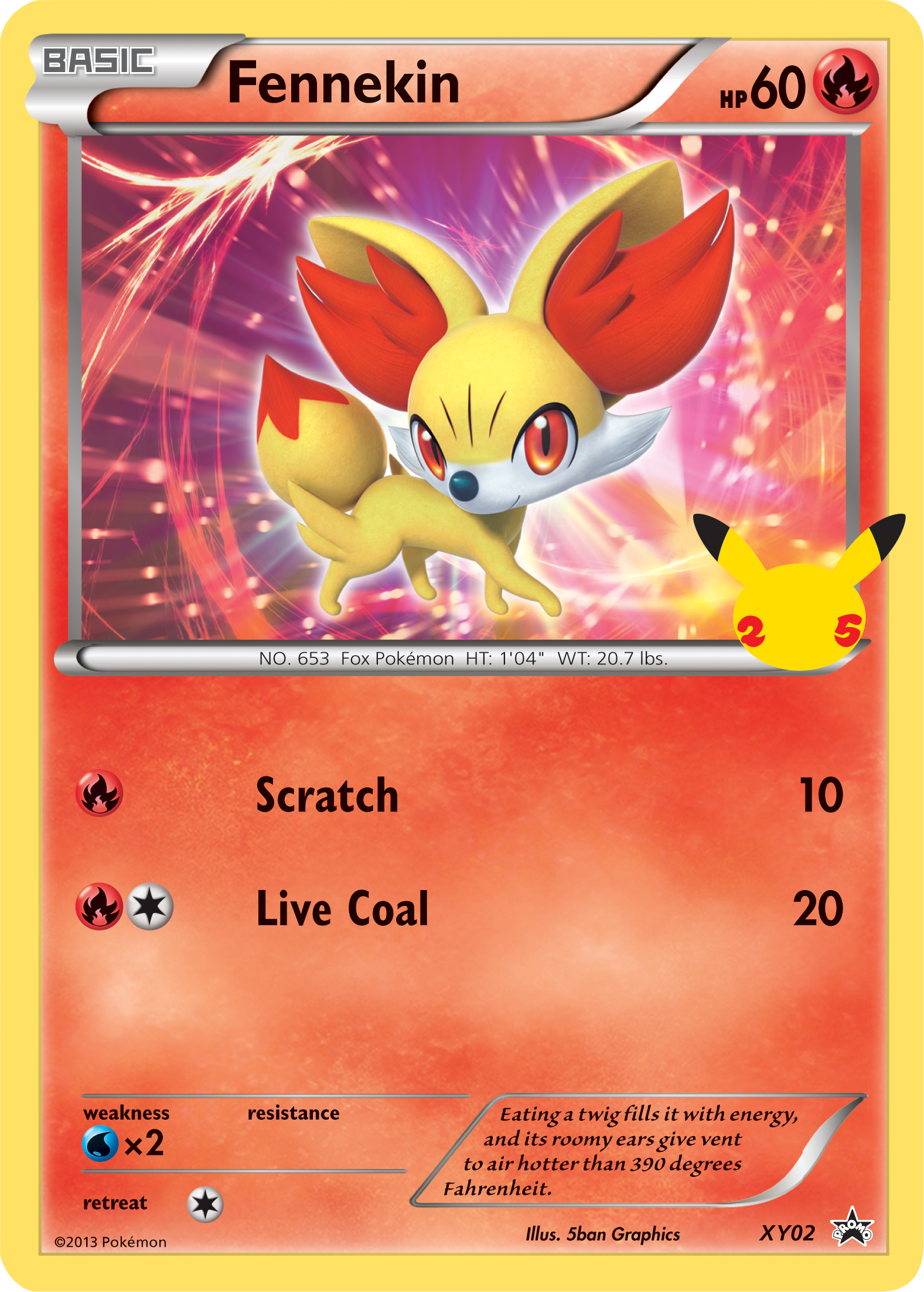 Fennekin (XY02) (Jumbo Card) [First Partner Pack] | Good Games Cannington