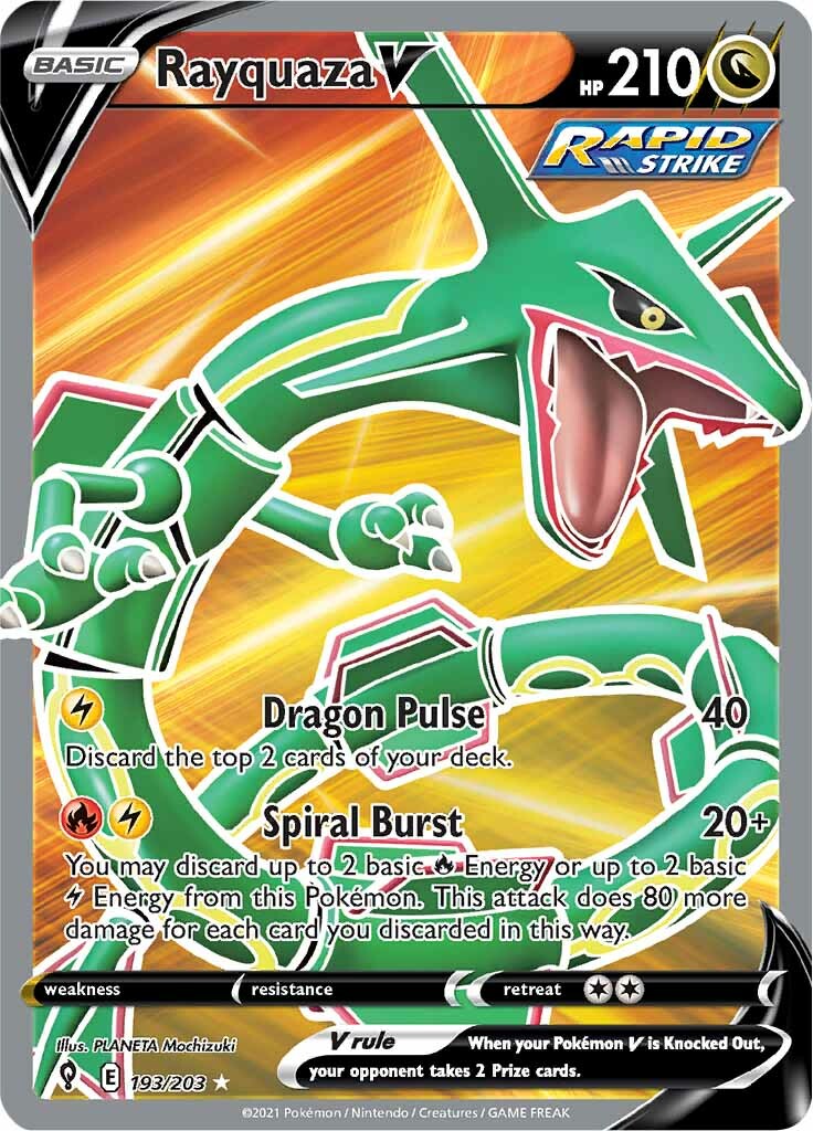 Rayquaza V (193/203) [Sword & Shield: Evolving Skies] | Good Games Cannington