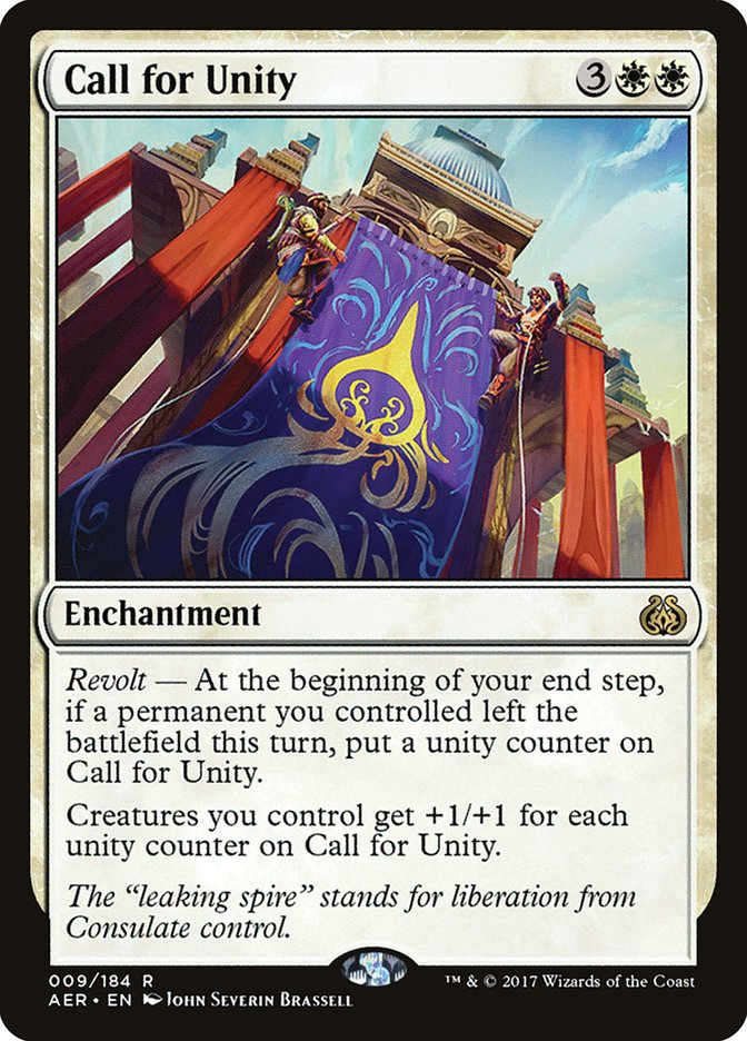 Call for Unity 9/184 (Aether Revolt)  | Good Games Cannington