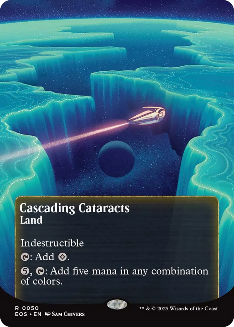 Cascading Cataracts (0050) (Borderless) [Edge of Eternities: Stellar Sights] | Good Games Cannington