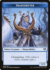 Elf Warrior // Shapeshifter Double-Sided Token [Kaldheim Tokens] | Good Games Cannington