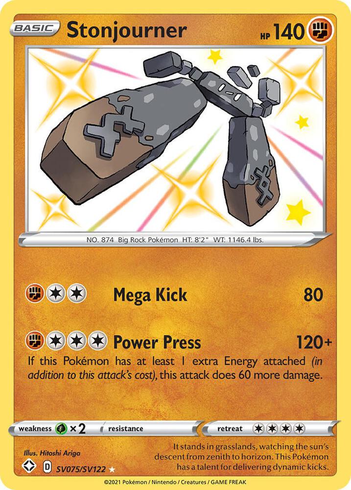 Stonjourner SV075/SV122 (Shining Fates: Shiny Vault)  - Holofoil | Good Games Cannington