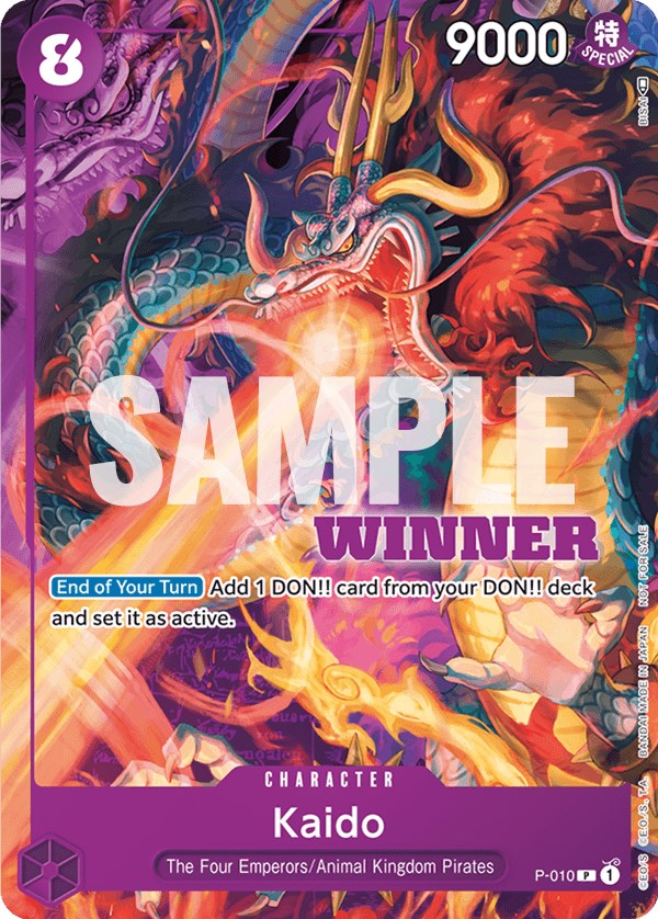 Kaido (P-010) (Winner Pack Vol. 1) [One Piece Promotion Cards] | Good Games Cannington