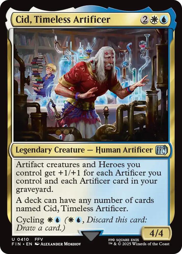 Cid, Timeless Artificer 410/309 (FINAL FANTASY)  - Foil | Good Games Cannington