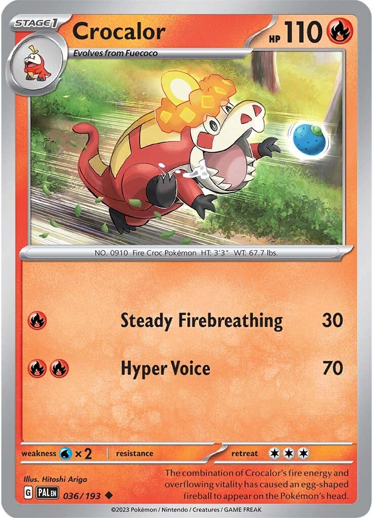 Crocalor (036/193) [Scarlet & Violet: Paldea Evolved] | Good Games Cannington