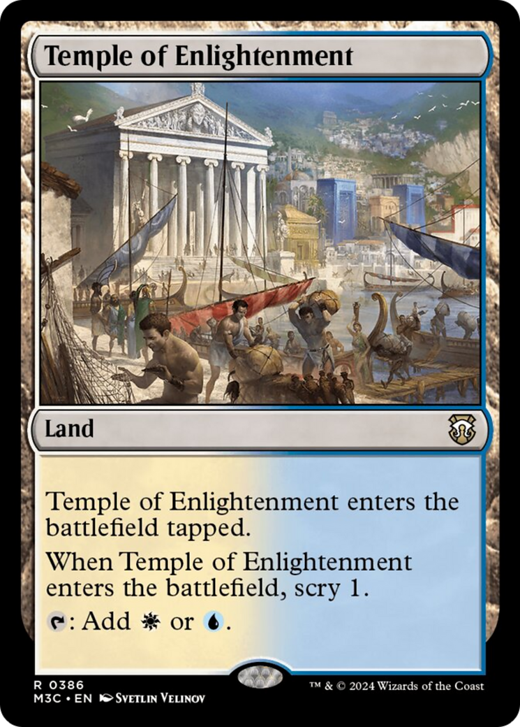 Temple of Enlightenment (Ripple Foil) [Modern Horizons 3 Commander] | Good Games Cannington