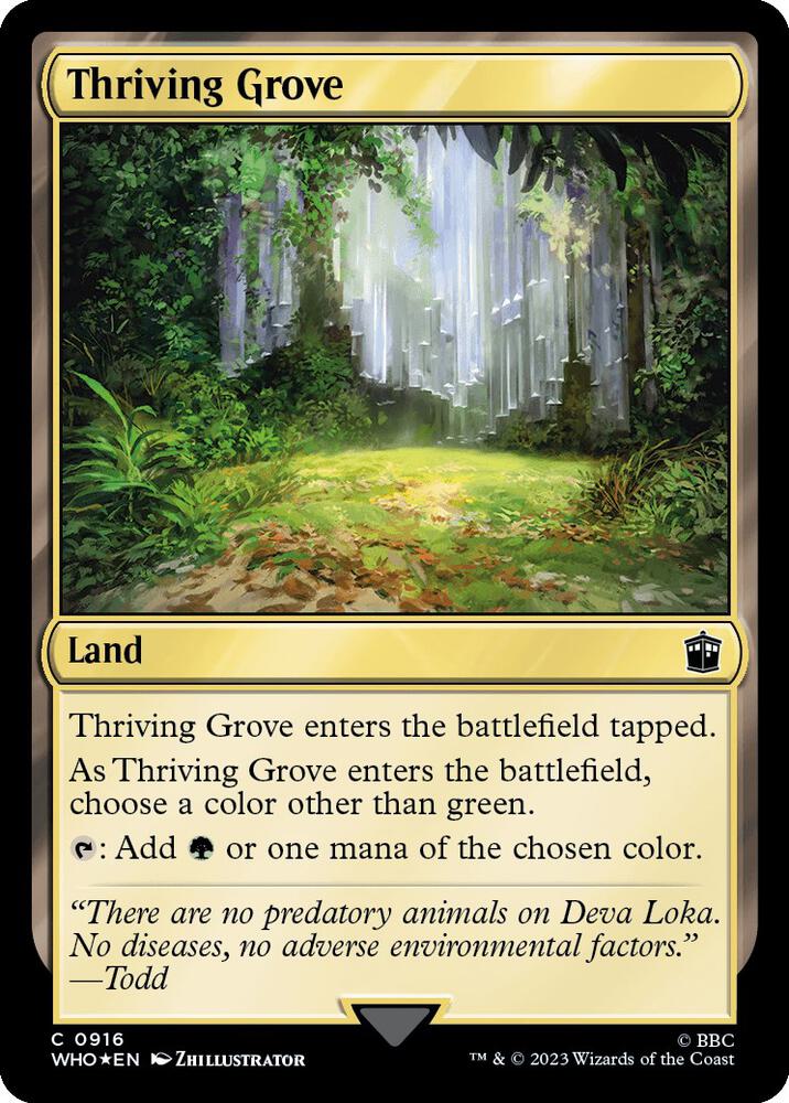 Thriving Grove 916/331 (Universes Beyond: Doctor Who)  - Surge Foil | Good Games Cannington