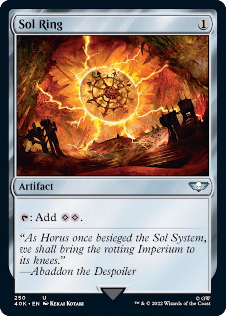 Sol Ring (250) (Surge Foil) [Warhammer 40,000] | Good Games Cannington