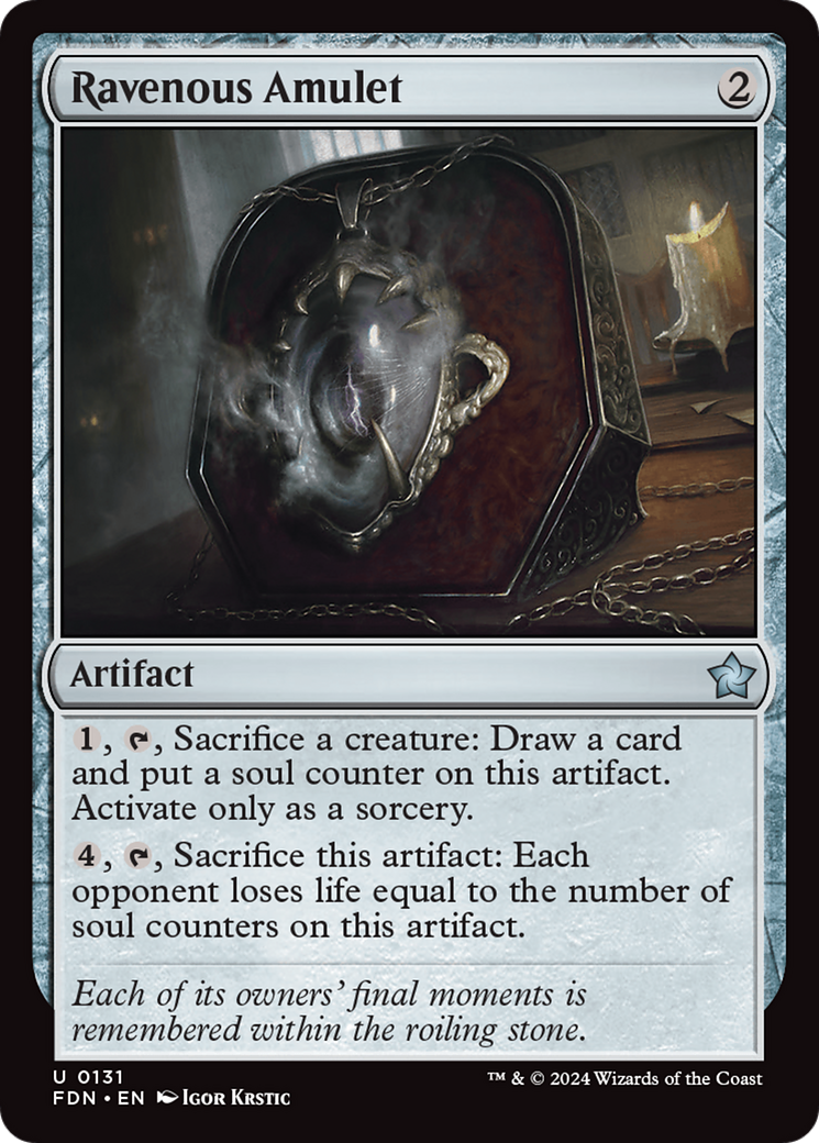 Ravenous Amulet [Foundations] | Good Games Cannington
