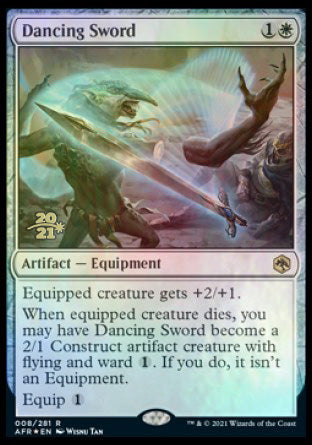 Dancing Sword [Dungeons & Dragons: Adventures in the Forgotten Realms Prerelease Promos] | Good Games Cannington