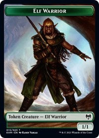 Elf Warrior // Shard Double-Sided Token [Kaldheim Tokens] | Good Games Cannington