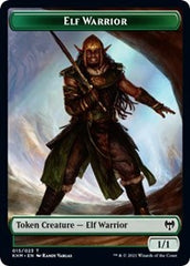 Elf Warrior // Shard Double-Sided Token [Kaldheim Tokens] | Good Games Cannington