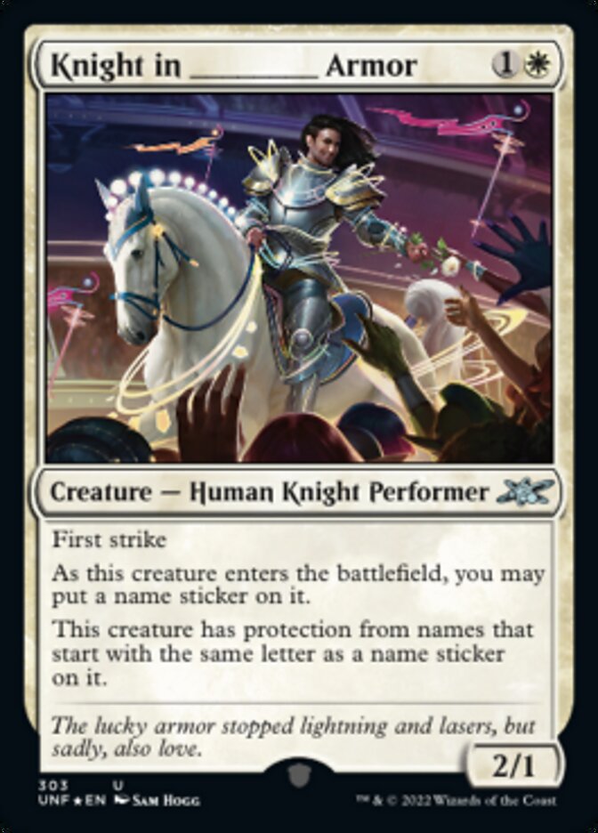 Knight in _____ Armor (Galaxy Foil) [Unfinity] | Good Games Cannington