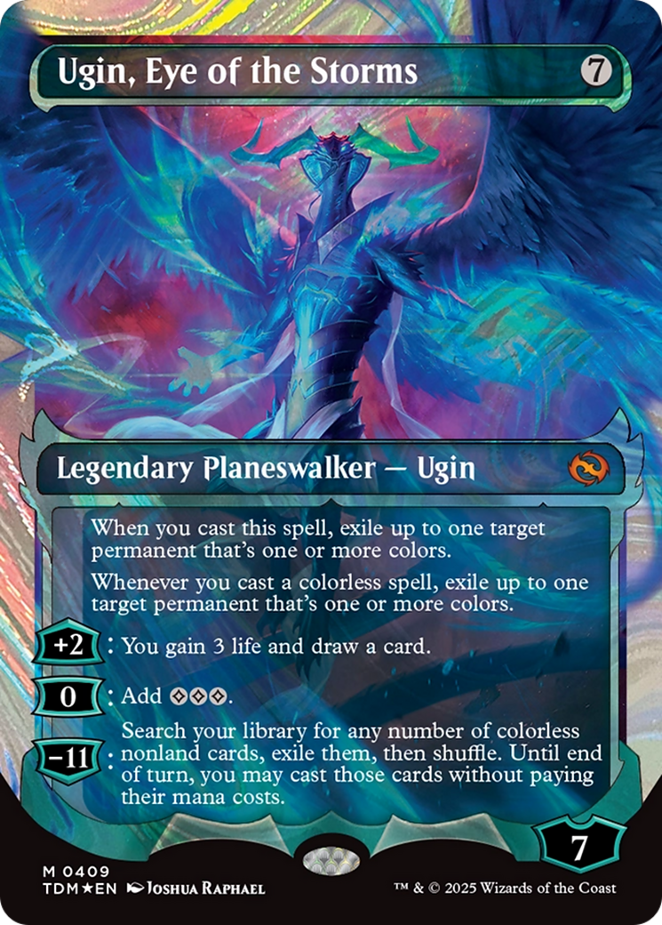 Ugin, Eye of the Storms (Showcase) (Halo Foil) [Tarkir: Dragonstorm] | Good Games Cannington