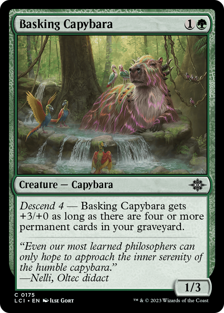 Basking Capybara [The Lost Caverns of Ixalan] | Good Games Cannington