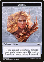 Elemental (008) // Serra the Benevolent Emblem (020) Double-Sided Token [Modern Horizons Tokens] | Good Games Cannington