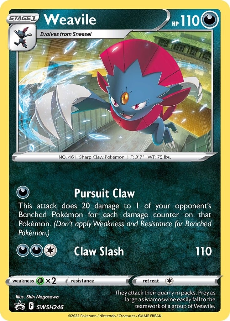 Weavile (SWSH246) [Sword & Shield: Black Star Promos] | Good Games Cannington