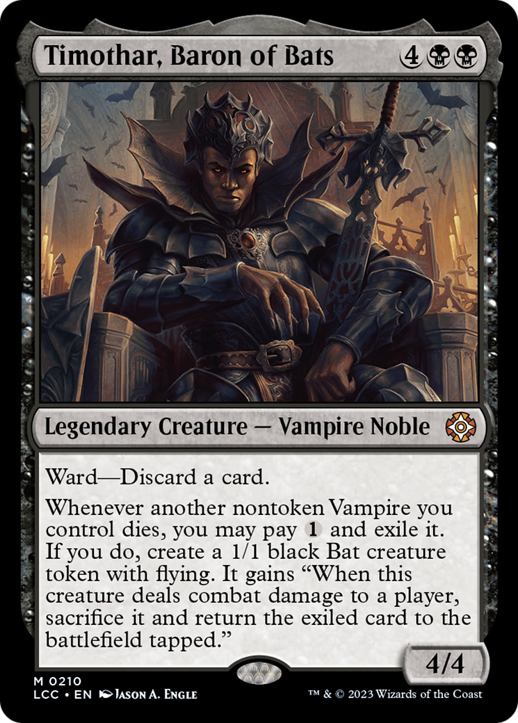 Timothar, Baron of Bats [The Lost Caverns of Ixalan Commander] | Good Games Cannington