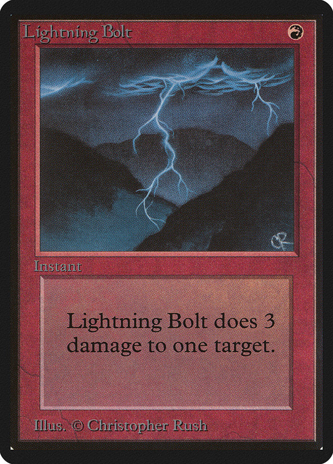 Lightning Bolt [Beta Edition] | Good Games Cannington
