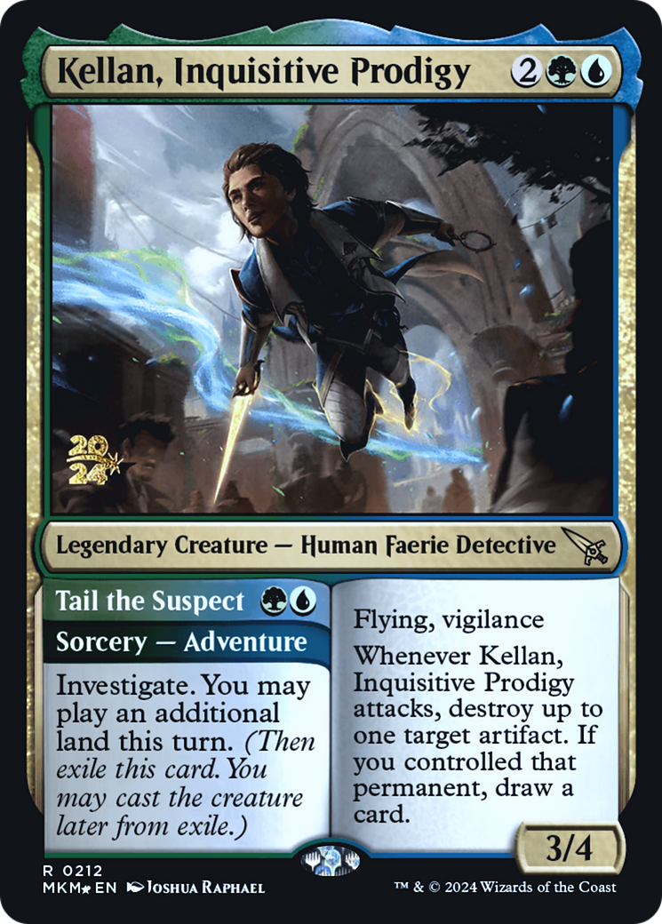 Kellan, Inquisitive Prodigy [Murders at Karlov Manor Prerelease Promos] | Good Games Cannington