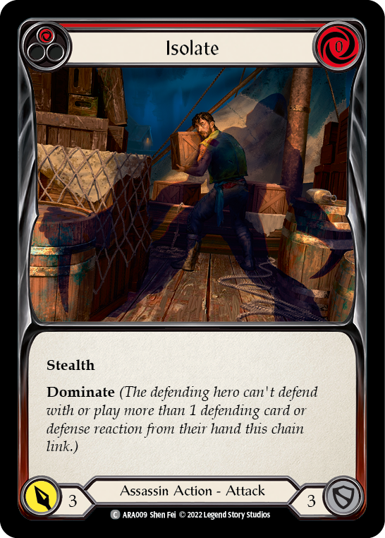 Isolate (Red) [ARA009] (Outsiders Arakni Blitz Deck) | Good Games Cannington