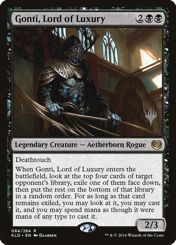 Gonti, Lord of Luxury (Promo Pack) [Kaladesh Promos] | Good Games Cannington