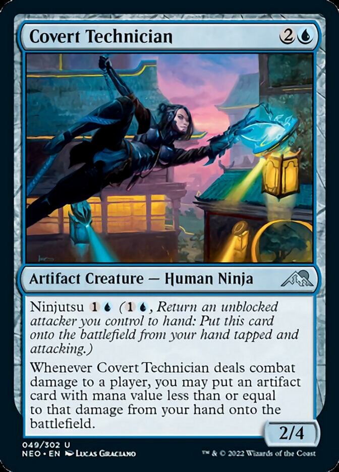 Covert Technician [Kamigawa: Neon Dynasty] | Good Games Cannington
