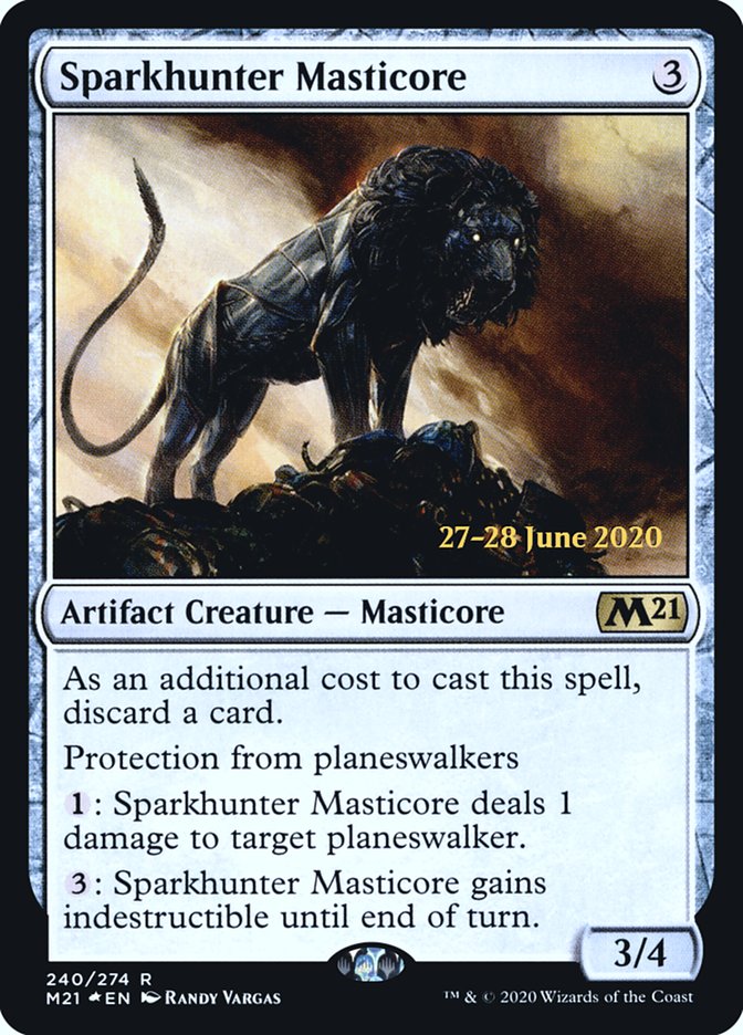 Sparkhunter Masticore [Core Set 2021 Prerelease Promos] | Good Games Cannington